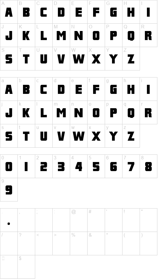 Franklin M54 font