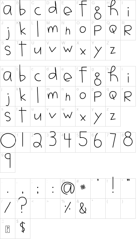 MTF Jotted font