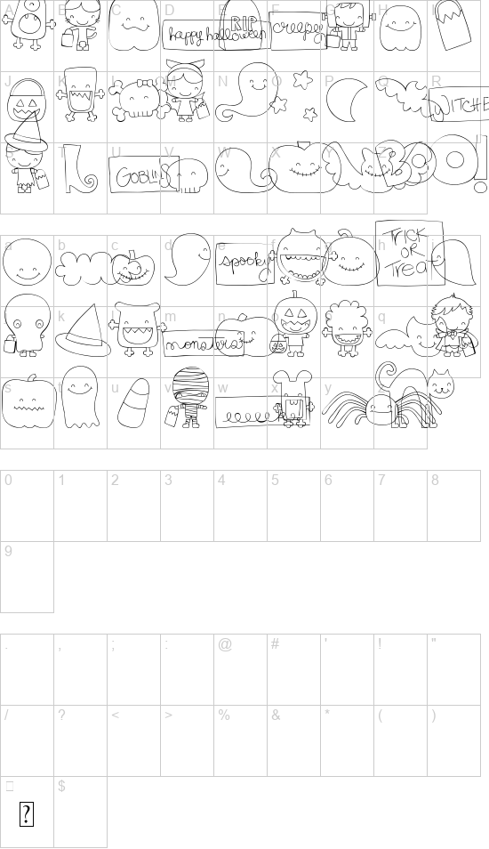 MTF Sweet Halloween Dings font