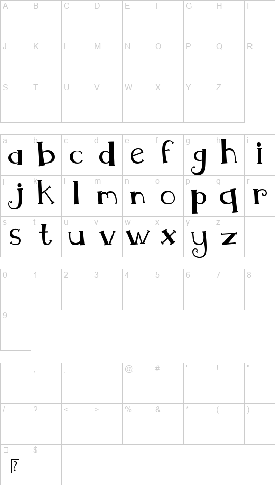 MTF Whimsy font