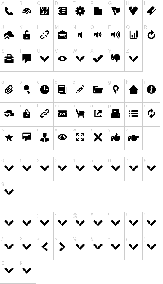 Breezi Icon Set font