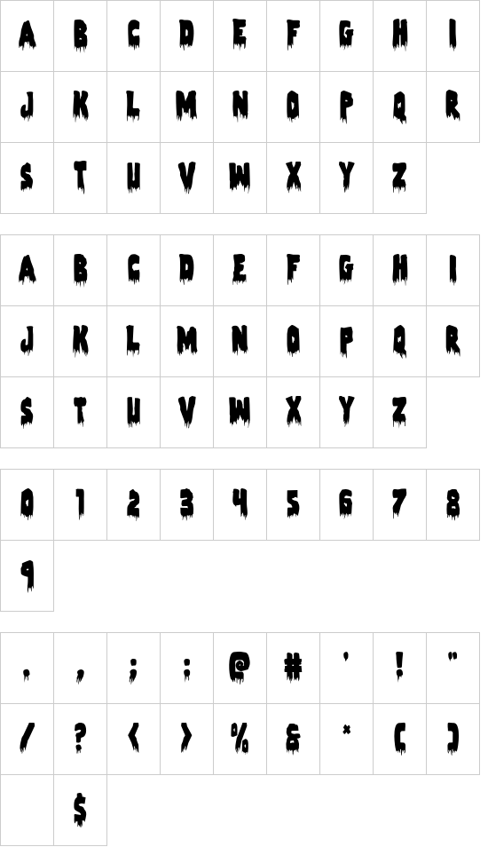Zombie Control font