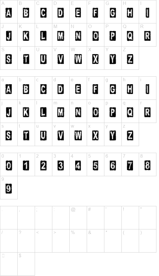 CF Tissus font