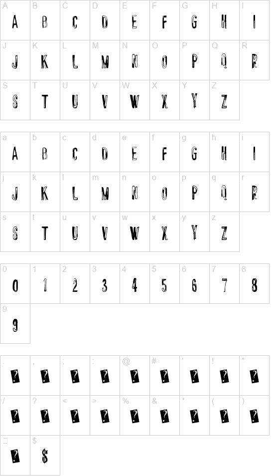 Chrome Fancy font