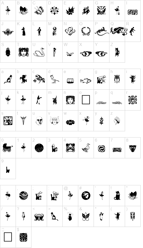 Davys Dingbats 2 font