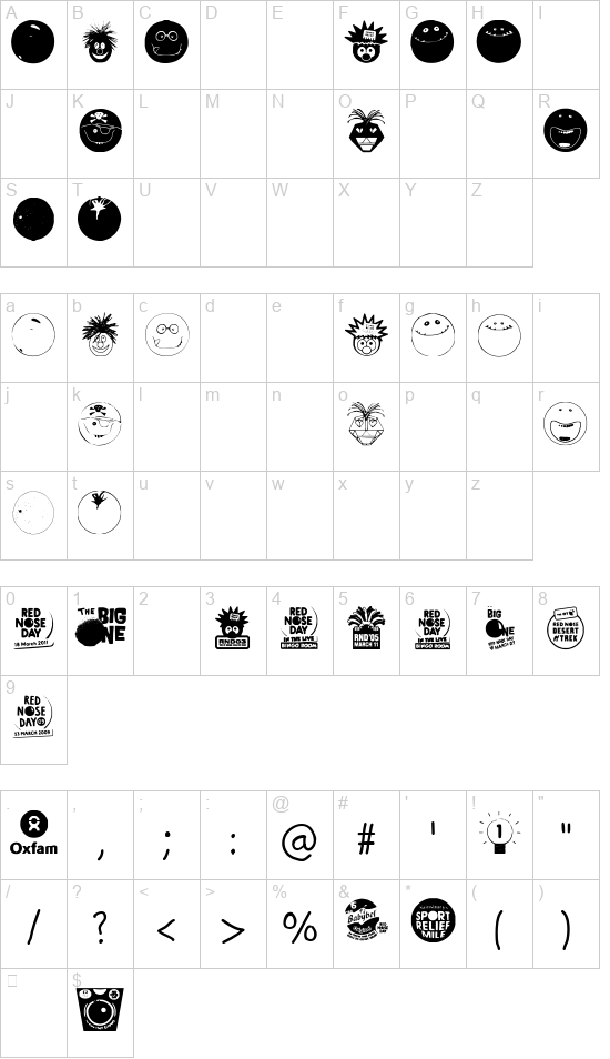 Red Nose Day font