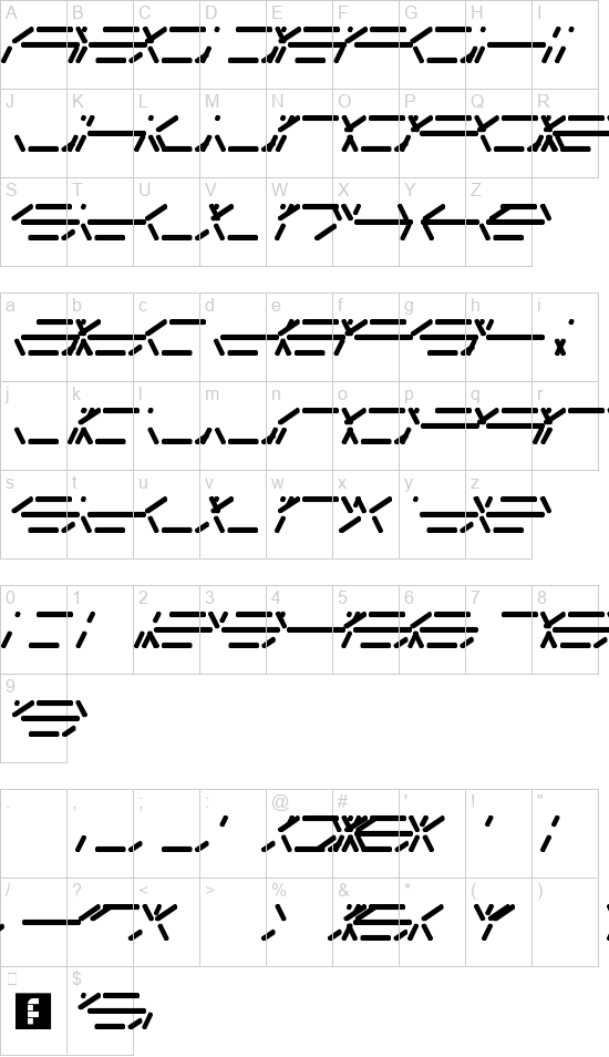 Fifteen Segment Rush font