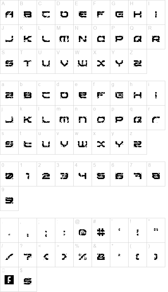 Sector 017 font