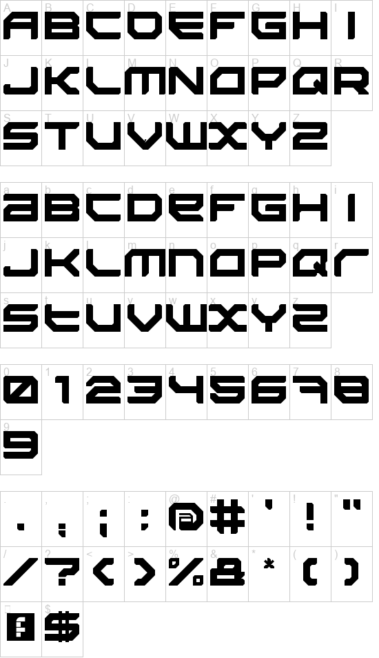 Sector 034 font