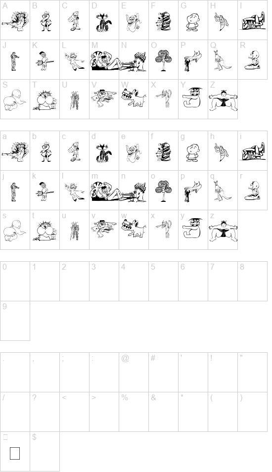 RANDOM THING 1 font