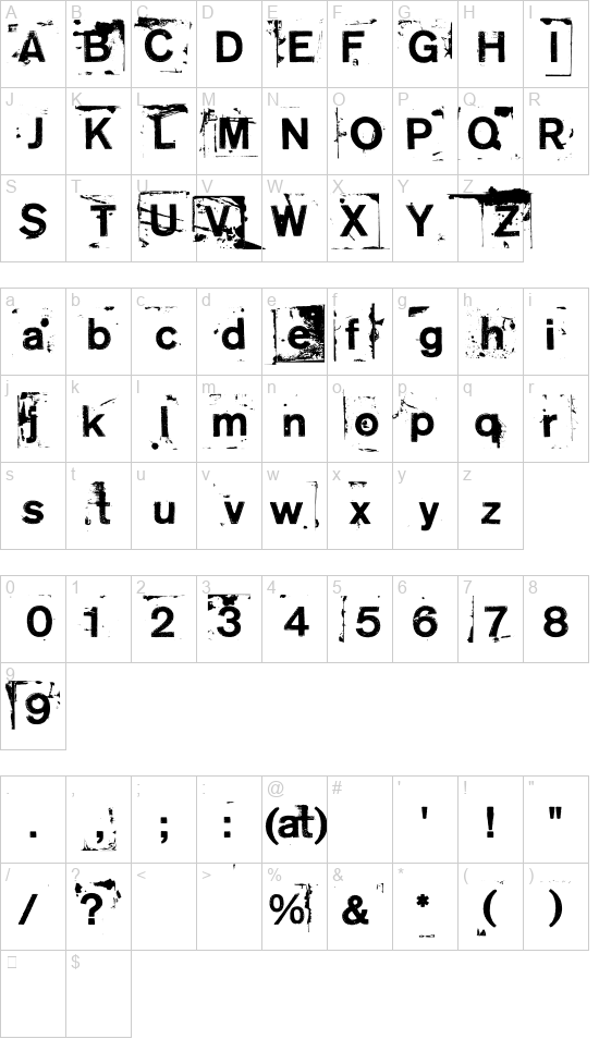 Neoprint m319 font