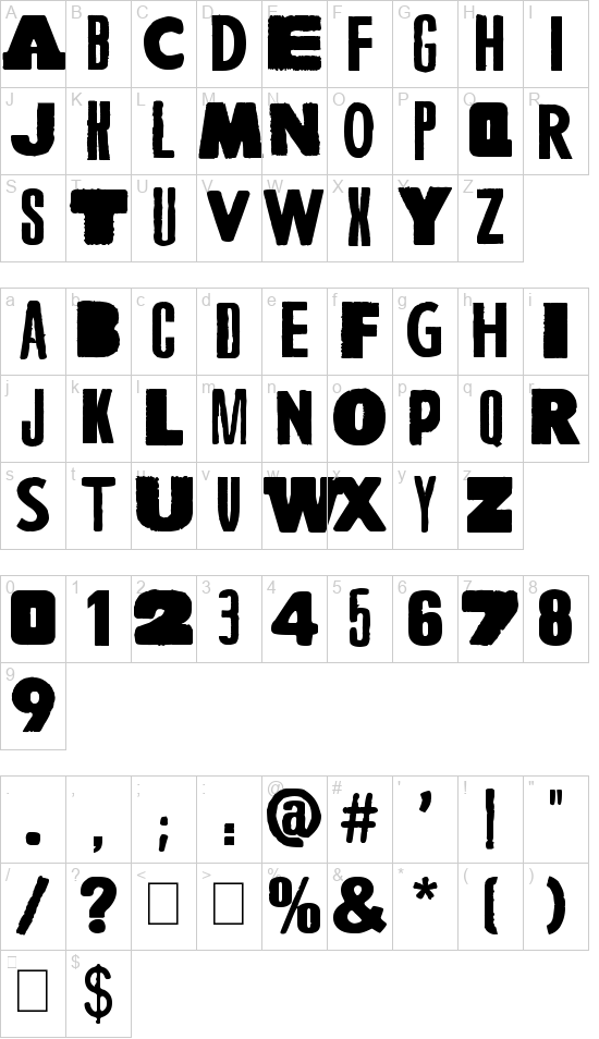 A wolf at the door font