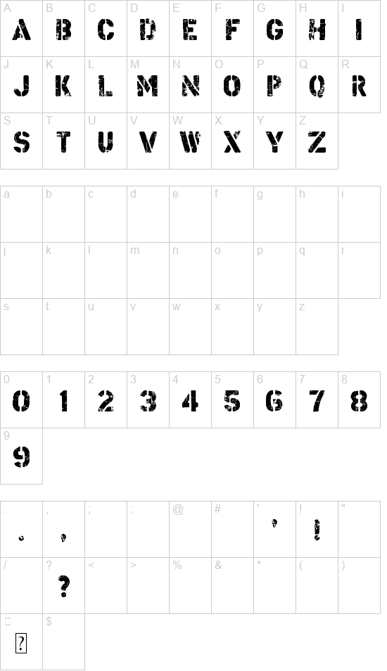 Checkpoint charlie font