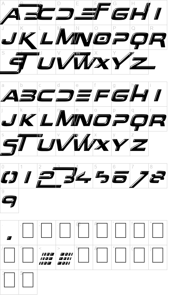 Over there font