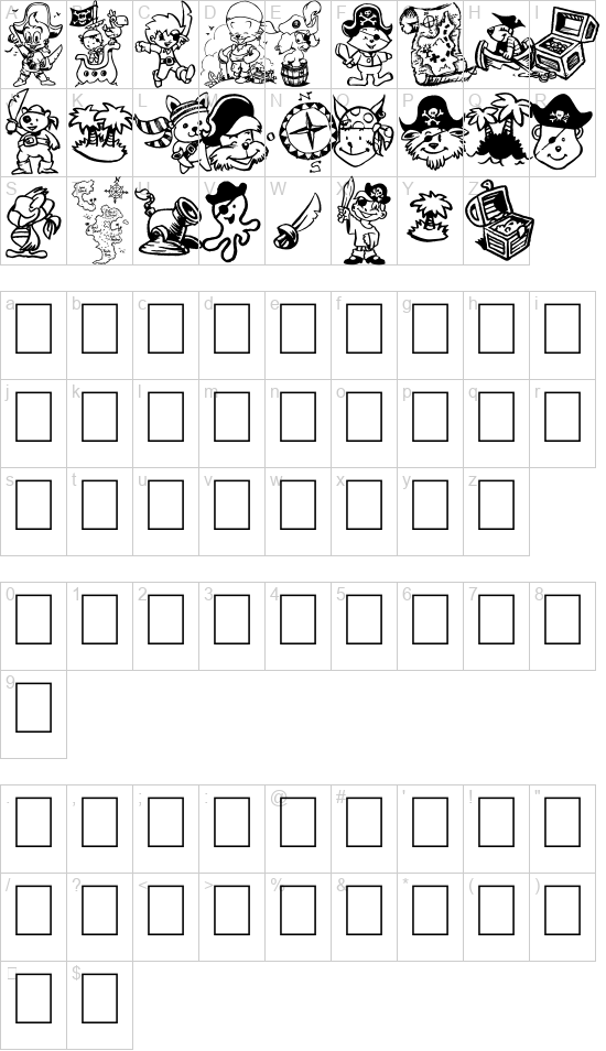 Tits pirates font