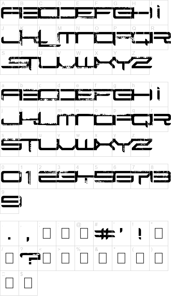 Rysky lines font