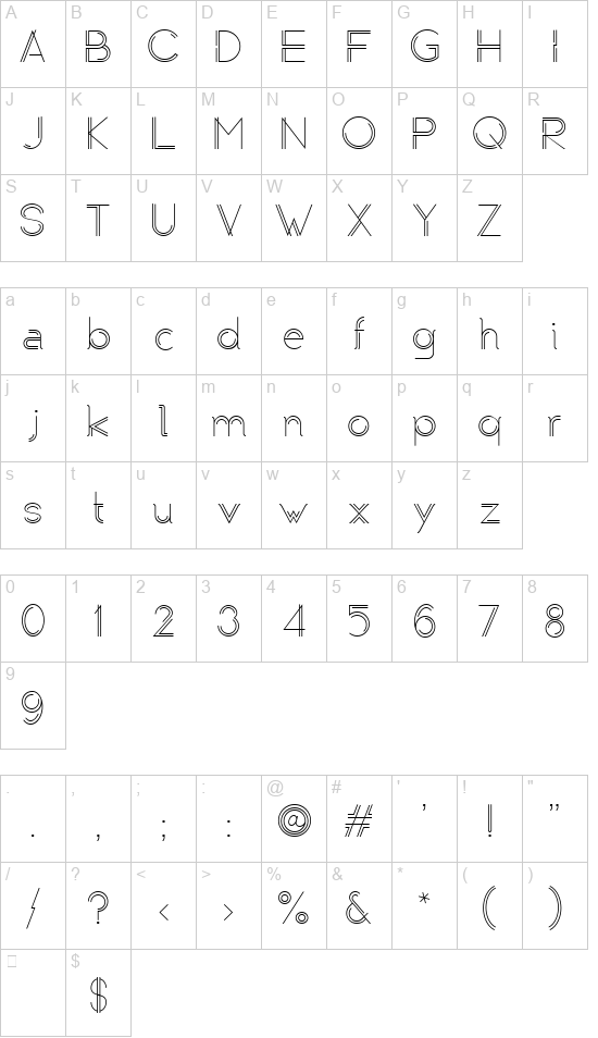 Typoliner font