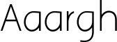 Aaargh font