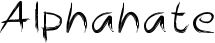 Alphahate font