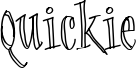 Quickie font