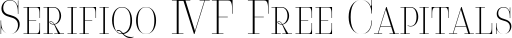Serifiqo 4F Free Capitals font