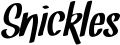 Snickles font