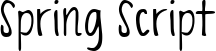 Spring Script font