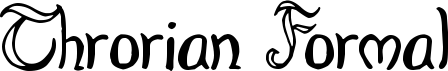 Throrian Formal font