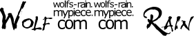 Wolf’s Rain font