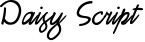 Daisy Script font