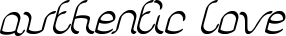 authentic love font