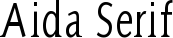 Aida Serif font