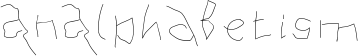 AnAlphaBetism font