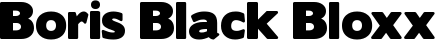 Boris Black Bloxx font