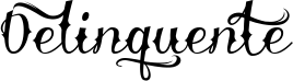 Delinquente font