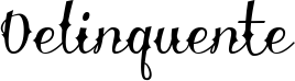 Delinquente font
