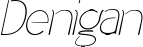 Denigan font