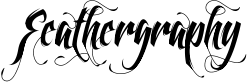 Feathergraphy font