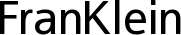 FranKlein font