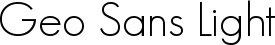 Geo Sans Light font