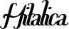 Hitalica font