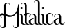 Hitalica font