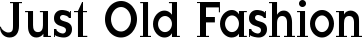 Just Old Fashion font