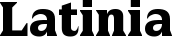 Latinia font