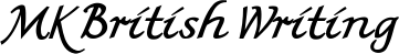 MK British Writing font