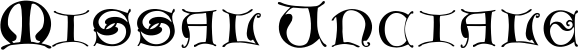 Missal Unciale font