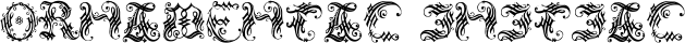 Ornamental Initial font