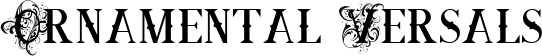 Ornamental Versals font