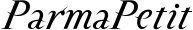 ParmaPetit font