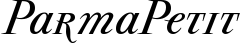 ParmaPetit font